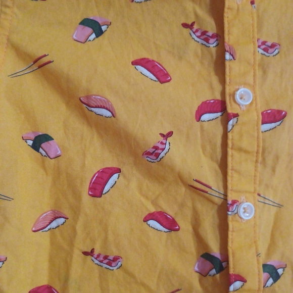Forever 21 Boys 5/6 Button Up Sushi Shirt - Picture 3 of 5